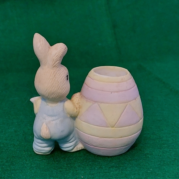 JADE COLLECTION,  CERAMIC EASTER BUNNY PAINTING - Picture 2 of 4